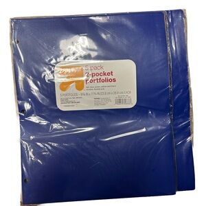 2- 5 pack of Multicolored 2-Pocket Portfolios
